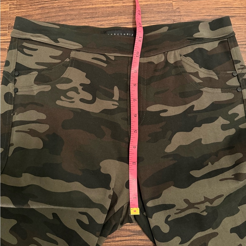SANCTUARY | L | x Anthropologie Grease Olive Camo Stretch Leggings - Picture 8 of 13